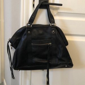 Rebecca Minkoff black leather bag